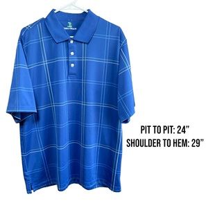 Pebble Beach-Blue Men’s Golf Polo Shirt- Sz. XL